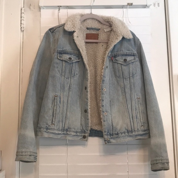 Levi’s Original Sherpa Denim Trucker Jacket - Picture 1 of 16